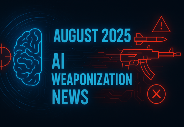 an image depicting August 2025 AI Weaponization News