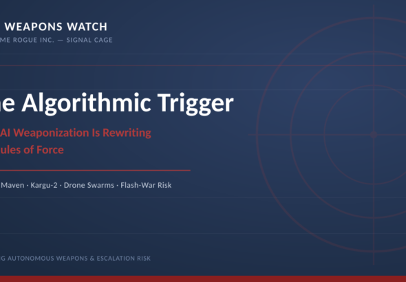 AI Weapons Watch — The Algorithmic Trigger: How AI Weaponization Is Rewriting the Rules of Forc